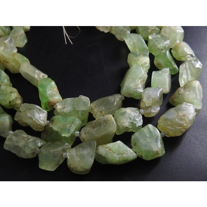 Green Moonstone Nuggets,Rough,Tumble,Loose Raw Stone,Minerals,Crystal,8Inch Strand 18X11To12X9MM Approx,Wholesaler,Supplies,100%Natural R5 | Save 33% - Rajasthan Living 8