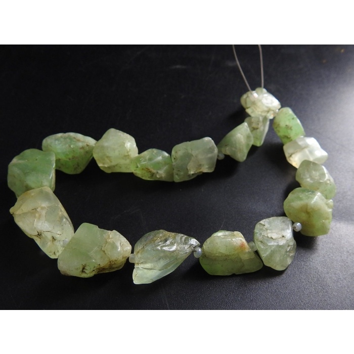 Green Moonstone Nuggets,Rough,Tumble,Loose Raw Stone,Minerals,Crystal,8Inch Strand 18X11To12X9MM Approx,Wholesaler,Supplies,100%Natural R5 | Save 33% - Rajasthan Living 6