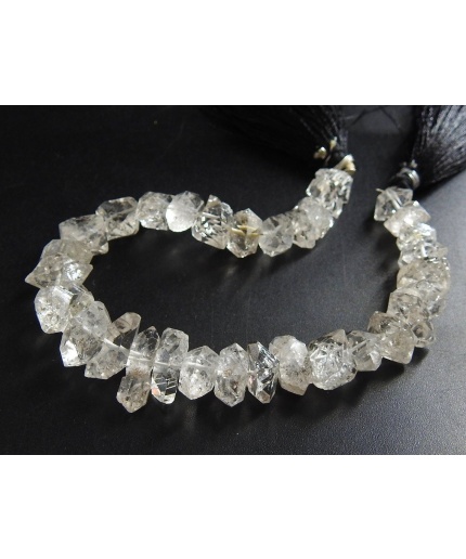 Herkimer Diamond Natural Rough,Uncut,Anklet,Nugget,Chips,Healing Crystal,Loose Raw Stone 8Inch Strand 15X6To10X7MM Approx RB4 | Save 33% - Rajasthan Living