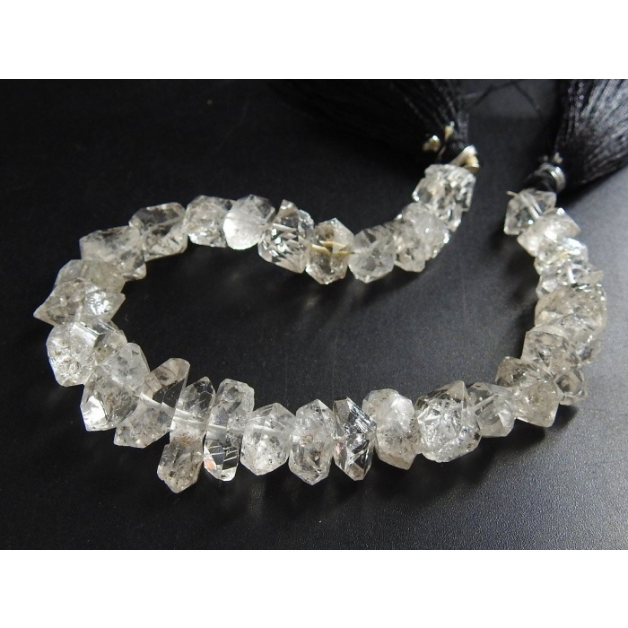 Herkimer Diamond Natural Rough,Uncut,Anklet,Nugget,Chips,Healing Crystal,Loose Raw Stone 8Inch Strand 15X6To10X7MM Approx RB4 | Save 33% - Rajasthan Living 6