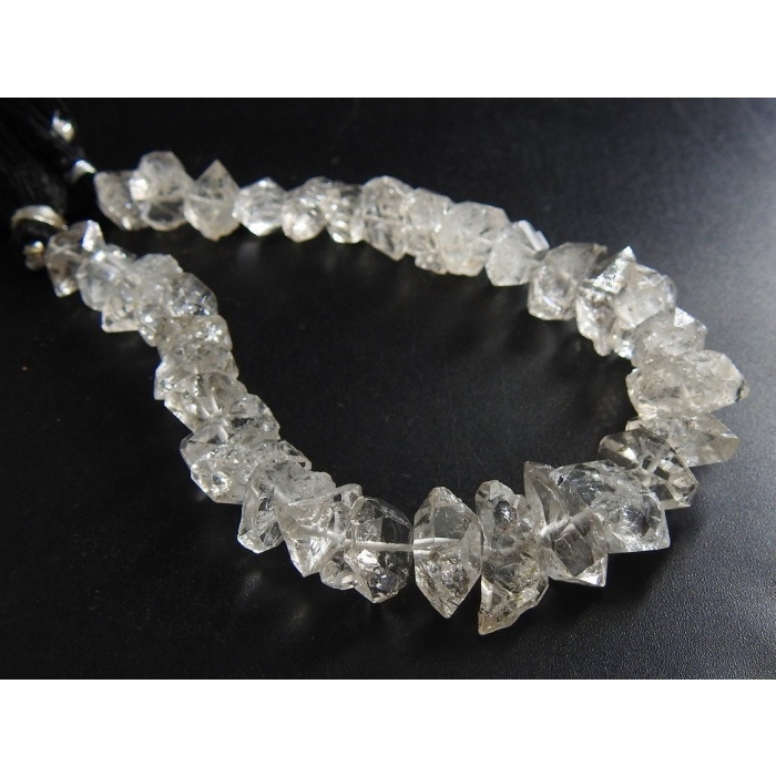 Herkimer Diamond Natural Rough,Uncut,Anklet,Nugget,Chips,Healing Crystal,Loose Raw Stone 8Inch Strand 15X6To10X7MM Approx RB4 | Save 33% - Rajasthan Living 8