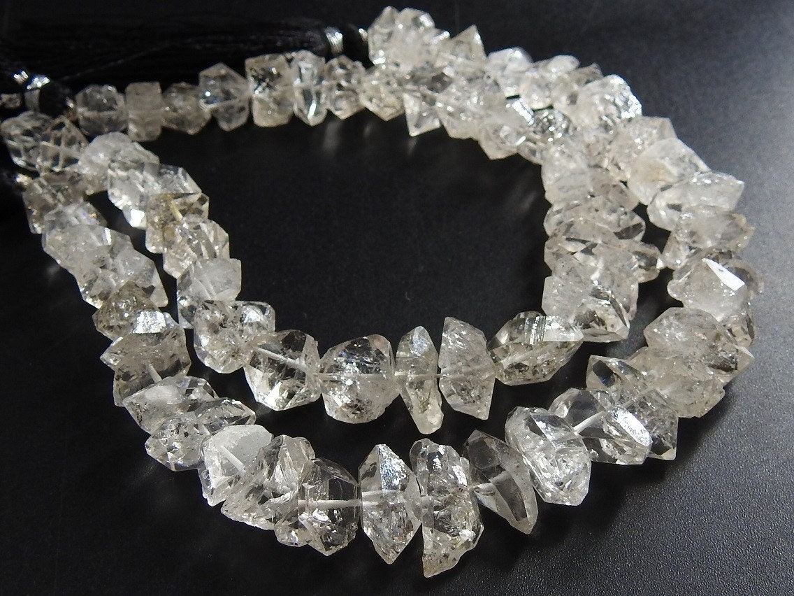 Herkimer Diamond Natural Rough,Uncut,Anklet,Nugget,Chips,Healing Crystal,Loose Raw Stone 8Inch Strand 15X6To10X7MM Approx RB4 | Save 33% - Rajasthan Living 13
