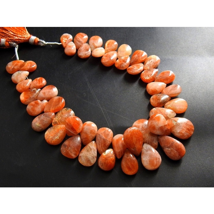Sunstone Smooth Teardrop,Handmade,Loose Stone,Bead,For Making Jewelry 100%Natural 8Inch 17X11To9X6MM Approx Wholesaler Supplies Pme-BR7 | Save 33% - Rajasthan Living 6