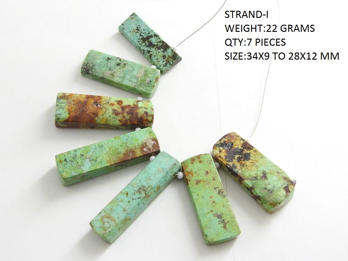 African Turquoise Smooth Cabochon Briolette,Fancy,Sideways Drill,Loose Stone,Baguette,Rectangle Wholesaler Supplies 100%Natural BR9 | Save 33% - Rajasthan Living 24