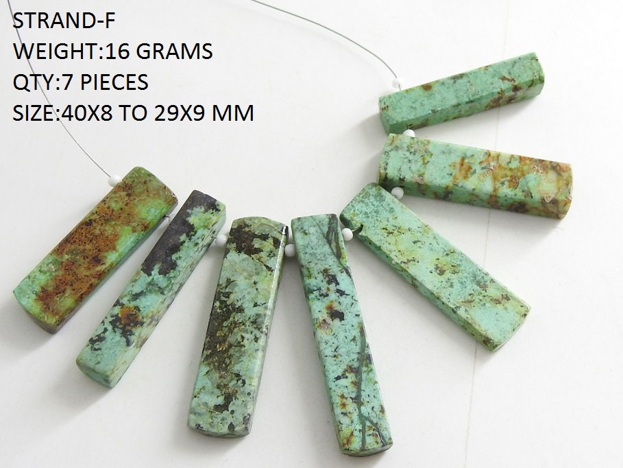 African Turquoise Smooth Cabochon Briolette,Fancy,Sideways Drill,Loose Stone,Baguette,Rectangle Wholesaler Supplies 100%Natural BR9 | Save 33% - Rajasthan Living 21
