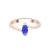 14K Dainty Natural Tanzanite Statement Ring, Everyday Gemstone Ring For Women, Gold Wedding Ring For Her, December Birthstone Promise Ring | Save 33% - Rajasthan Living 15