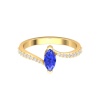 14K Dainty Natural Tanzanite Statement Ring, Everyday Gemstone Ring For Women, Gold Wedding Ring For Her, December Birthstone Promise Ring | Save 33% - Rajasthan Living 21