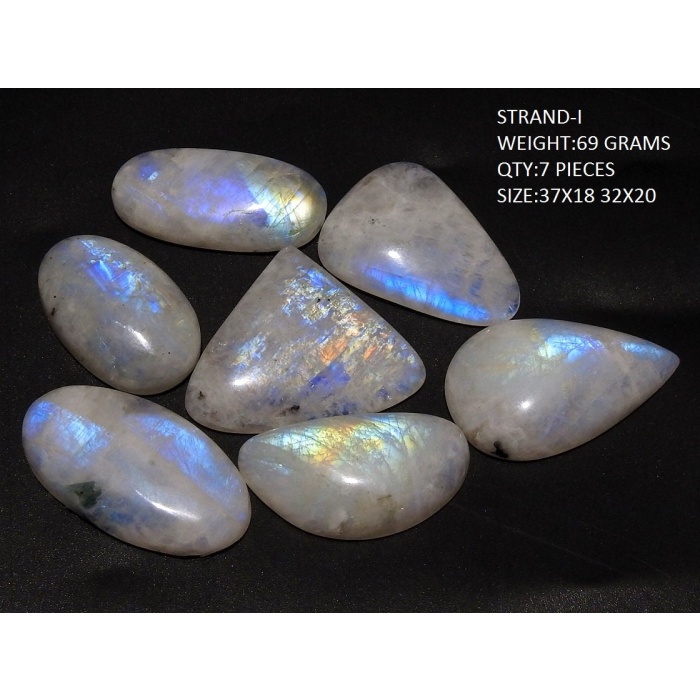 White Rainbow Moonstone Cabochon Lot,Smooth,Blue Flashy Fire,Fancy Shape,Loose Stone,Gemstones For Pendent,Jewelry,Wholesaler,Supplies C1 | Save 33% - Rajasthan Living 14