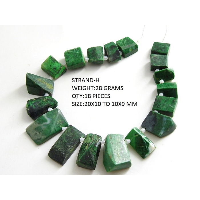Maw Sit Sit Faceted Briolette,Chloromelanite Jade,Tumble,Nugget,Fancy Shape,Loose Stone,Handmade Bead,For Making Jewelry 100%Natural | Save 33% - Rajasthan Living 13