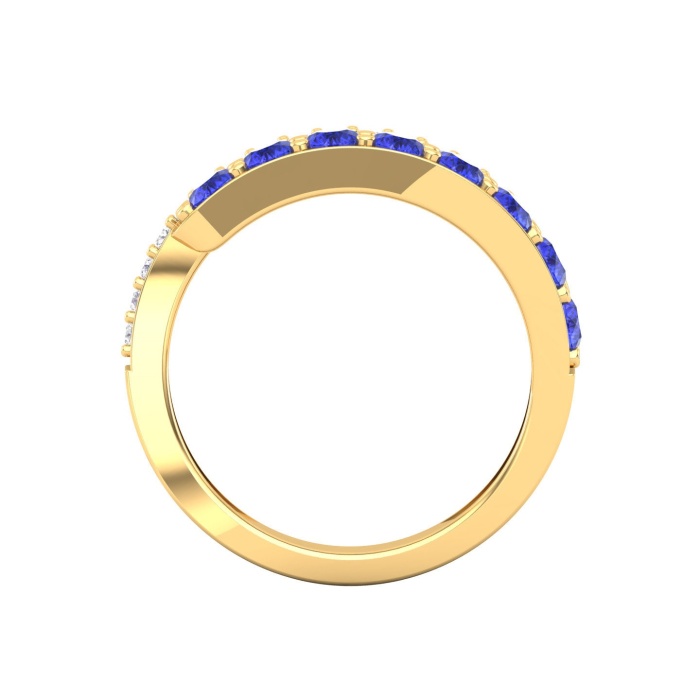 Solid 14K Natural Tanzanite Statement Ring, Gold Wedding Ring For Women, Gold Wedding Ring For Her, December Birthstone Promise Ring | Save 33% - Rajasthan Living 10