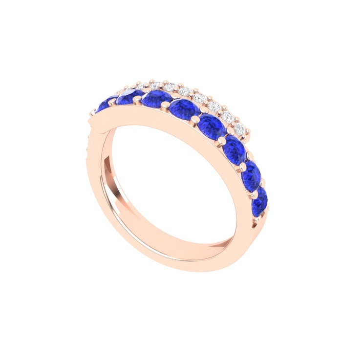 Solid 14K Natural Tanzanite Statement Ring, Gold Wedding Ring For Women, Gold Wedding Ring For Her, December Birthstone Promise Ring | Save 33% - Rajasthan Living 11
