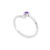 Natural Amethyst 14K Dainty Stacking Ring, Rose Gold Statement Ring For Women, February Birthstone Promise Ring For Her, Everyday Gemstone | Save 33% - Rajasthan Living 20