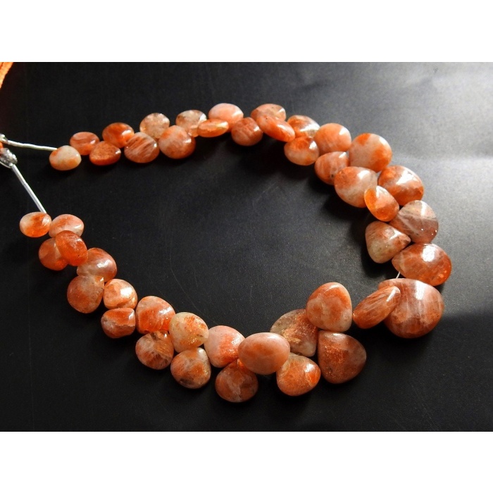 Sunstone Smooth Hearts,Teardrop,Handmade,Loose Stone,For Making Jewelry 100%Natural 8Inch 13X13To8X8MM Approx Wholesaler Supplies Pme-BR7 | Save 33% - Rajasthan Living 10
