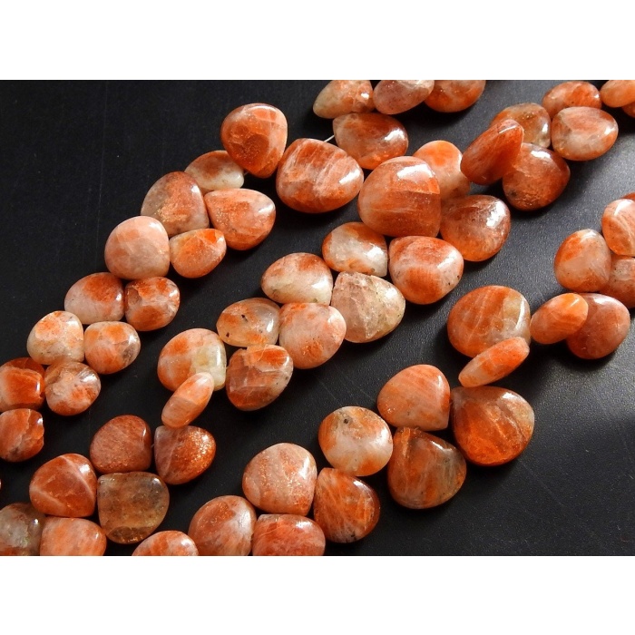 Sunstone Smooth Hearts,Teardrop,Handmade,Loose Stone,For Making Jewelry 100%Natural 8Inch 13X13To8X8MM Approx Wholesaler Supplies Pme-BR7 | Save 33% - Rajasthan Living 11