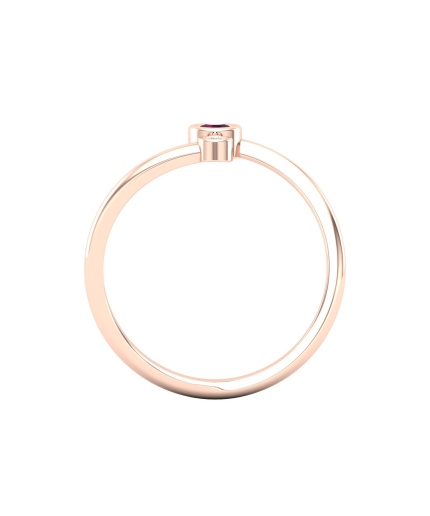 14K Dainty Natural Rhodolite Garnet Statement Ring, Everyday Gemstone Ring For Women, Gold Wedding Ring For Her, January Birthstone Ring | Save 33% - Rajasthan Living 3