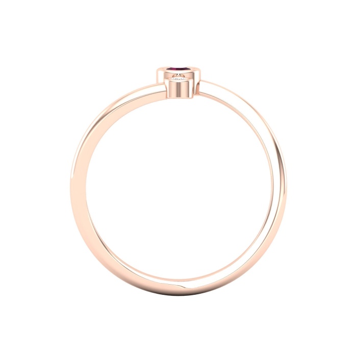 14K Dainty Natural Rhodolite Garnet Statement Ring, Everyday Gemstone Ring For Women, Gold Wedding Ring For Her, January Birthstone Ring | Save 33% - Rajasthan Living 7