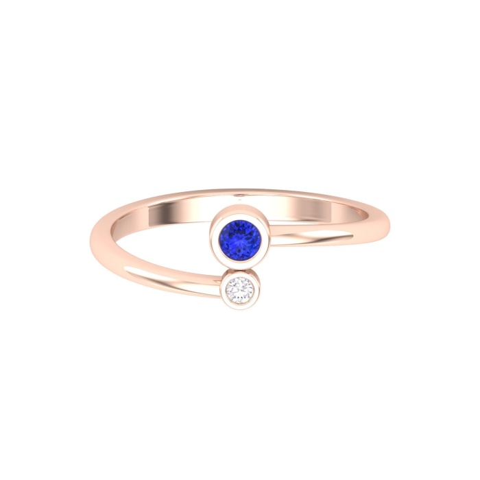 Solid 14K Gold Natural Tanzanite Ring, Everyday Gemstone Ring For Her, Handmade Jewellery For Women, December Birthstone  Ring | Save 33% - Rajasthan Living 8