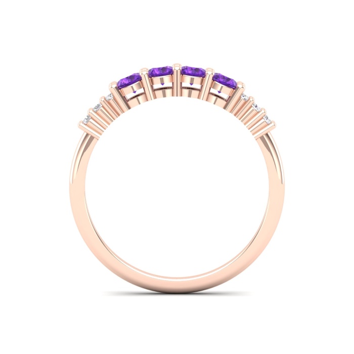 Dainty 14K Gold Natural Amethyst Ring, Everyday Gemstone Ring For Her, Handmade Jewellery For Women, February Birthstone Statement Ring | Save 33% - Rajasthan Living 14