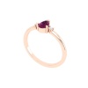 Natural Garnet 14K Solid Stacking Ring, Rose Gold Multistone Ring For Women, January Birthstone Promise Ring For Her, Everyday Gemstone Ring | Save 33% - Rajasthan Living 21