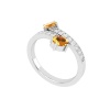 14K Dainty Natural Citrine Eternity Band, Gold Wedding Ring For Women, Gold Wedding Ring For Her, November Birthstone Promise Ring | Save 33% - Rajasthan Living 24