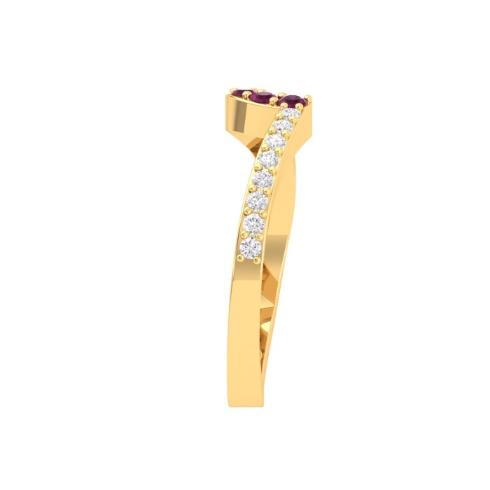14K Solid Natural Garnet Eternity Band, Gold Wedding Ring For Women, Gold Wedding Ring For Her, January Birthstone Promise Ring | Save 33% - Rajasthan Living 14