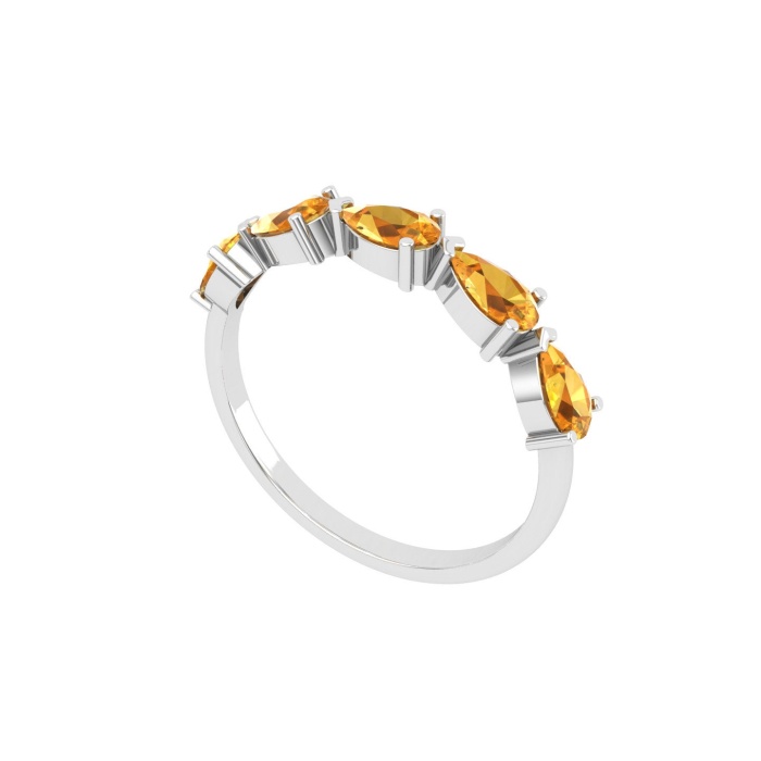 Natural Citrine 14K Solid Stacking Ring, Rose Gold Statement Ring For Women, November Birthstone Promise Ring For Her, Everyday Gemstone | Save 33% - Rajasthan Living 12