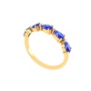 Natural Tanzanite 14K Gold Ring, Everyday Gemstone Ring For Her, Handmade Jewellery For Women, December Birthstone Statement Ring | Save 33% - Rajasthan Living 22