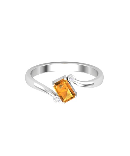 Solid 14K Gold Natural Citrine Ring, Everyday Gemstone Ring For Her, Handmade Jewellery For Women, November Birthstone Statement Ring , Birthday Ring | Save 33% - Rajasthan Living 3