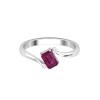 14K Solid Natural Rhodolite Garnet Band, Gold Wedding Ring For Women, Everyday Gemstone Ring For Her, January Birthstone Promise Ring | Save 33% - Rajasthan Living 16