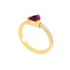 14K Dainty Natural Garnet Eternity Band, Gold Wedding Ring For Women, Rose  Gold Wedding Ring For Her, January Birthstone Promise Ring | Save 33% - Rajasthan Living 22