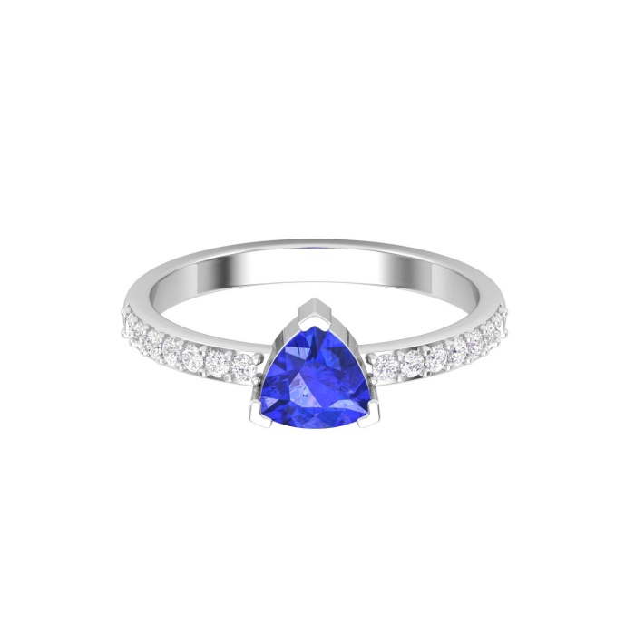 Dainty 14K Gold Natural Tanzanite Ring, Everyday Gemstone Ring For Her, Handmade Jewelry For Women, December Birthstone Stackable Ring | Save 33% - Rajasthan Living 6