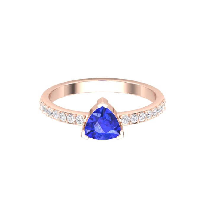 Dainty 14K Gold Natural Tanzanite Ring, Everyday Gemstone Ring For Her, Handmade Jewelry For Women, December Birthstone Stackable Ring | Save 33% - Rajasthan Living 13