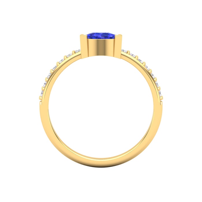 Dainty 14K Gold Natural Tanzanite Ring, Everyday Gemstone Ring For Her, Handmade Jewelry For Women, December Birthstone Stackable Ring | Save 33% - Rajasthan Living 12