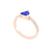 Dainty 14K Gold Natural Tanzanite Ring, Everyday Gemstone Ring For Her, Handmade Jewelry For Women, December Birthstone Stackable Ring | Save 33% - Rajasthan Living 24