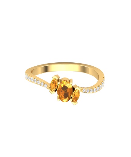 14K Dainty Natural Citrine Eternity Band, Gold Wedding Ring For Women, Gold Wedding Ring For Her, February Birthstone Multistone Ring | Save 33% - Rajasthan Living