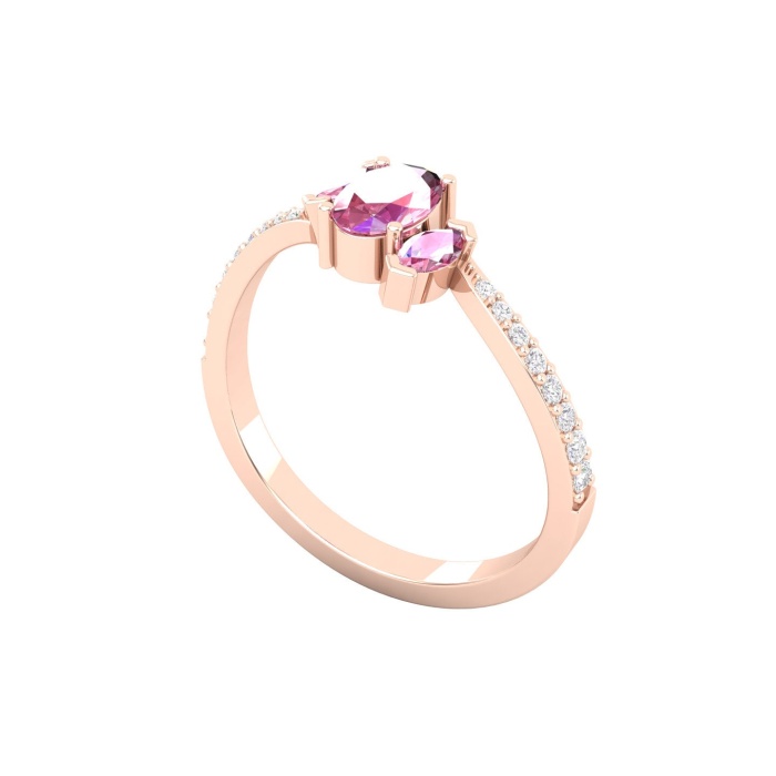 Dainty 14K Gold Natural Pink Spinel Ring, Everyday Gemstone Ring For Her, Handmade Jewellery For Women, August Birthstone Promise Ring | Save 33% - Rajasthan Living 9