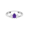 Solid 14K Gold Natural Amethyst Ring, Everyday Gemstone Ring For Her, Handmade Jewelry For Women, February Birthstone Statement Ring For Her | Save 33% - Rajasthan Living 16
