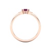 14K Solid Natural Garnet Eternity Band, Gold Wedding Ring For Women, Gold Wedding Ring For Her, January Birthstone Multistone Ring | Save 33% - Rajasthan Living 17