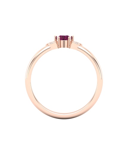 14K Solid Natural Garnet Eternity Band, Gold Wedding Ring For Women, Gold Wedding Ring For Her, January Birthstone Multistone Ring | Save 33% - Rajasthan Living 3