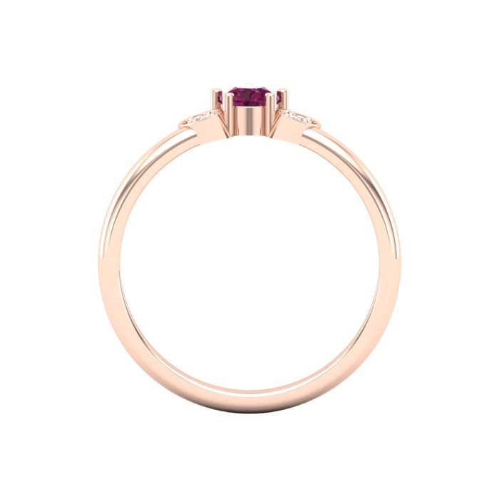 14K Solid Natural Garnet Eternity Band, Gold Wedding Ring For Women, Gold Wedding Ring For Her, January Birthstone Multistone Ring | Save 33% - Rajasthan Living 7