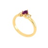 14K Solid Natural Garnet Eternity Band, Gold Wedding Ring For Women, Gold Wedding Ring For Her, January Birthstone Multistone Ring | Save 33% - Rajasthan Living 22