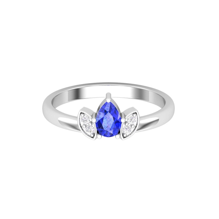 Dainty 14K Gold Natural Tanzanite Ring, Everyday Gemstone Ring For Her, Handmade Jewellery For Women, December Birthstone Statement Ring | Save 33% - Rajasthan Living 6
