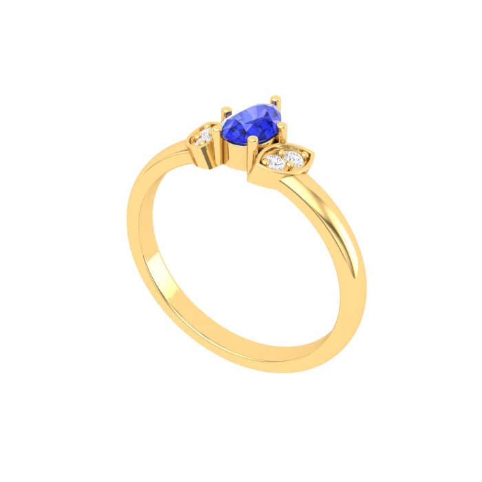Dainty 14K Gold Natural Tanzanite Ring, Everyday Gemstone Ring For Her, Handmade Jewellery For Women, December Birthstone Statement Ring | Save 33% - Rajasthan Living 12
