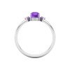 Natural Amethyst 14K Solid Statement Ring, Rose Gold Stacking Ring For Women, February Birthstone Promise Ring For Her, Everyday Gemstone | Save 33% - Rajasthan Living 18
