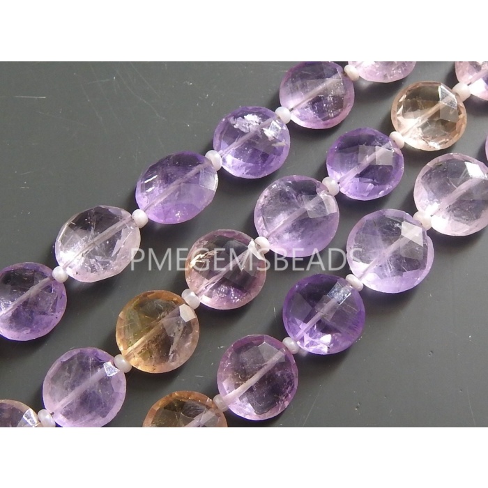 Amethyst Faceted Coins,Button,Wheel,Shaded,Gemstone,Loose Stone,Personalized Gift,For Making Jewelry 20Piece 10X11MM Approx PME(B9) | Save 33% - Rajasthan Living 9
