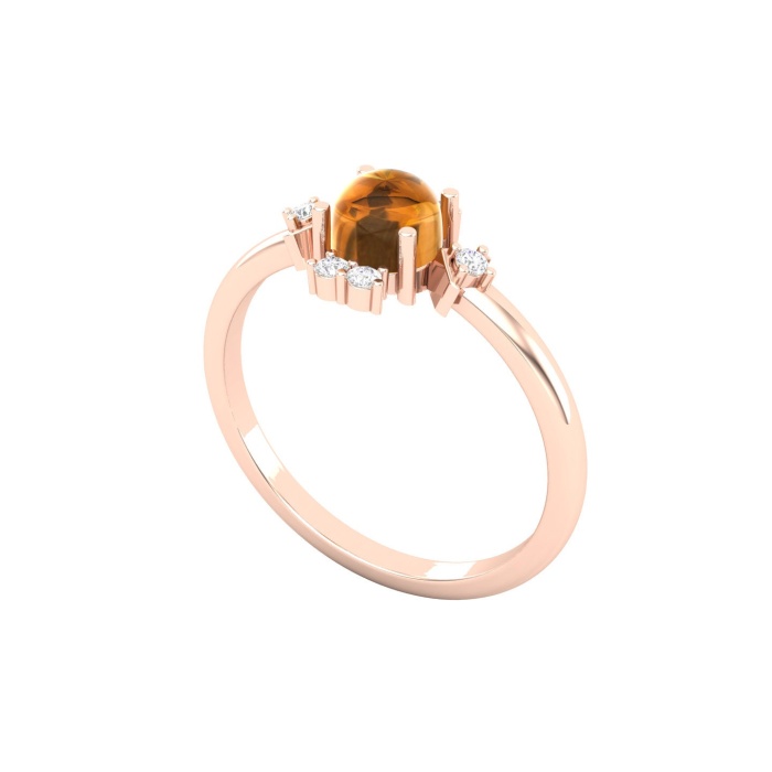 Dainty 14K Gold Natural Citrine Ring, Everyday Gemstone Ring For Her, Handmade Jewellery For Women, December Birthstone Promise Ring | Save 33% - Rajasthan Living 9