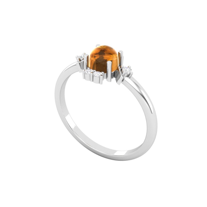 Dainty 14K Gold Natural Citrine Ring, Everyday Gemstone Ring For Her, Handmade Jewellery For Women, December Birthstone Promise Ring | Save 33% - Rajasthan Living 10