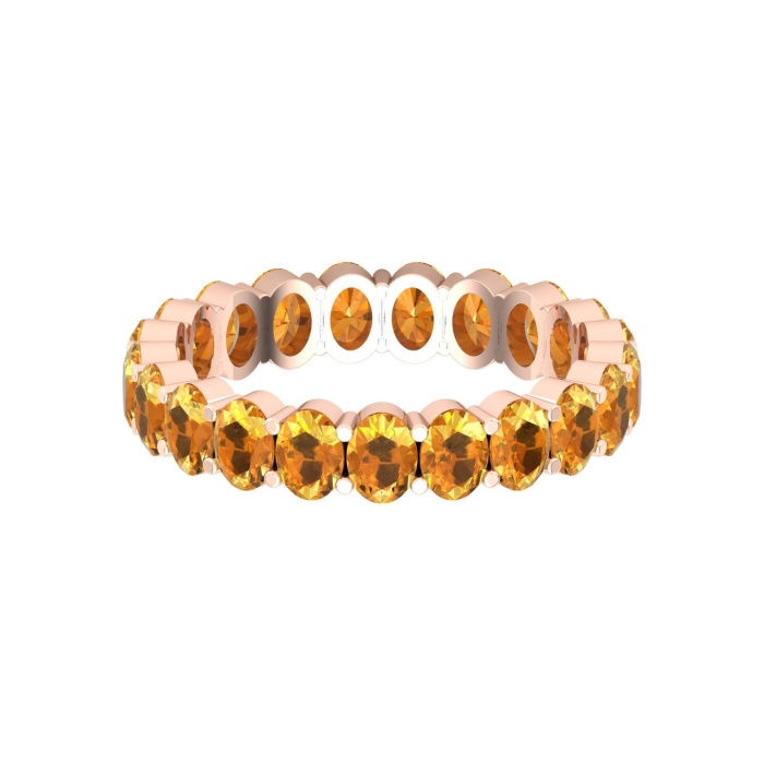 Natural Citrine 14K Dainty Stacking Ring, Rose Gold Statement Ring For Women, November Birthstone Promise Ring For Her, Everyday Gemstone | Save 33% - Rajasthan Living 14