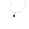 14K Solid Gold Natural Rhodolite Garnet Necklace, Diamond Pendant Necklace, Gold Charms For Women, January Birthstone Pendant, Rhodolite Gem | Save 33% - Rajasthan Living 19