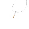 Dainty 14K Gold Natural Citrine Necklace, Minimalist Diamond Pendant, November Birthstone, Gift for her, Unique Diamond Layering Necklace | Save 33% - Rajasthan Living 18